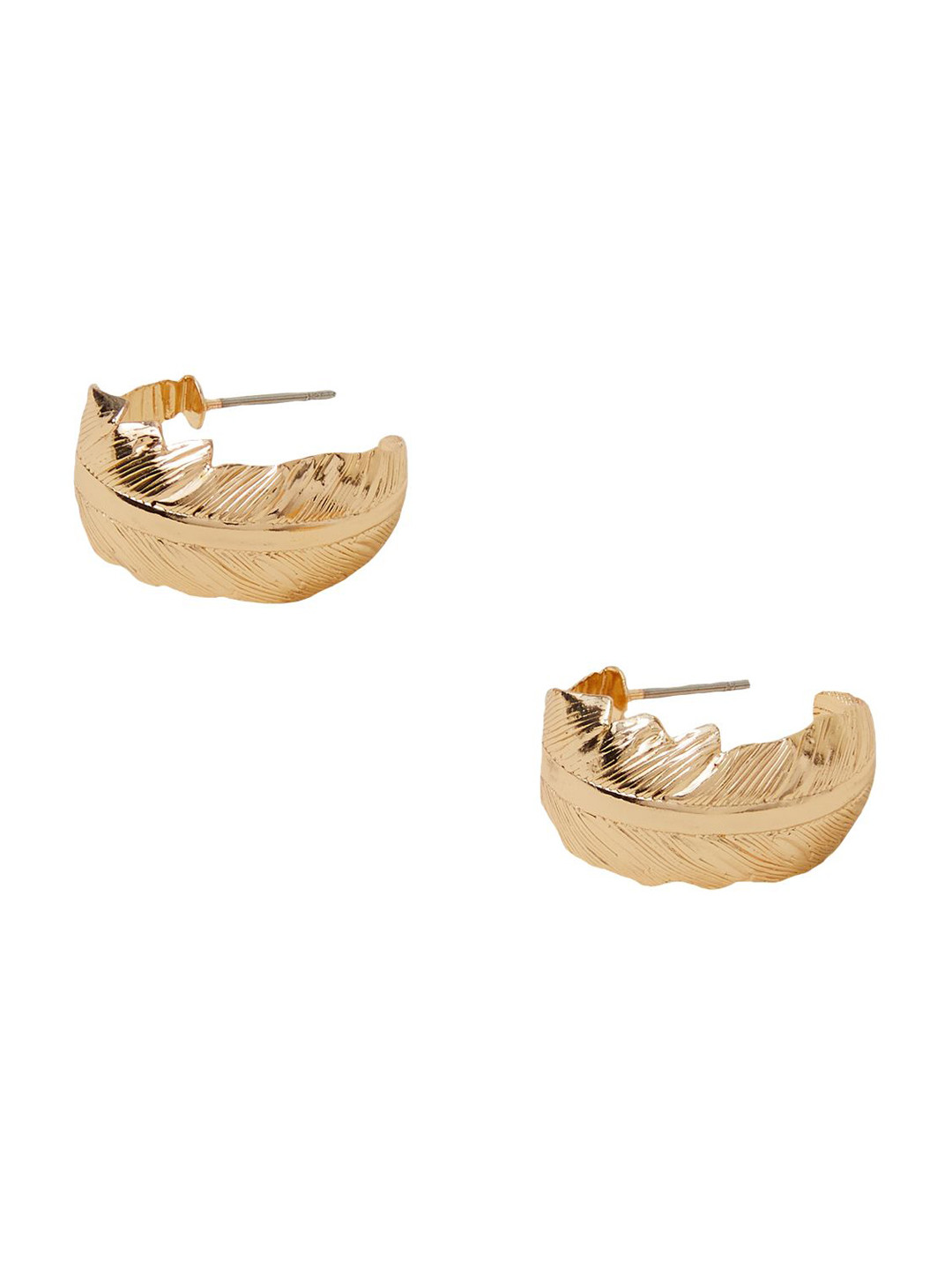 Accessorize Leaf Shaped Hoop Earrings