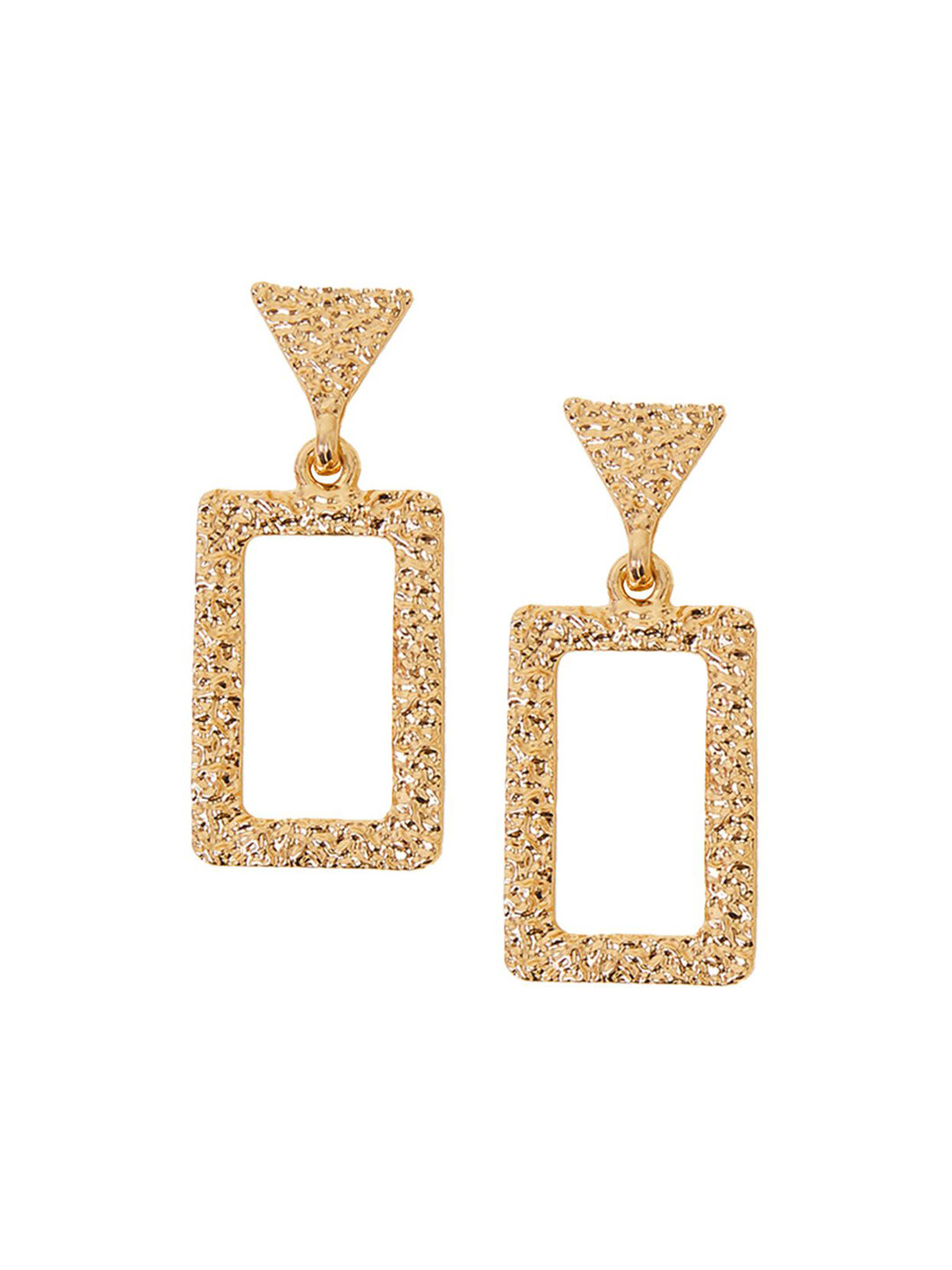 Accessorize Textured Circular Doorknocker Earrings