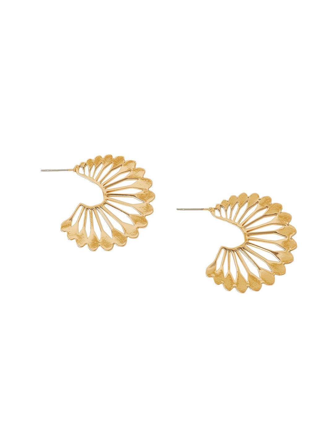 Accessorize Brass Circular Hoop Earrings