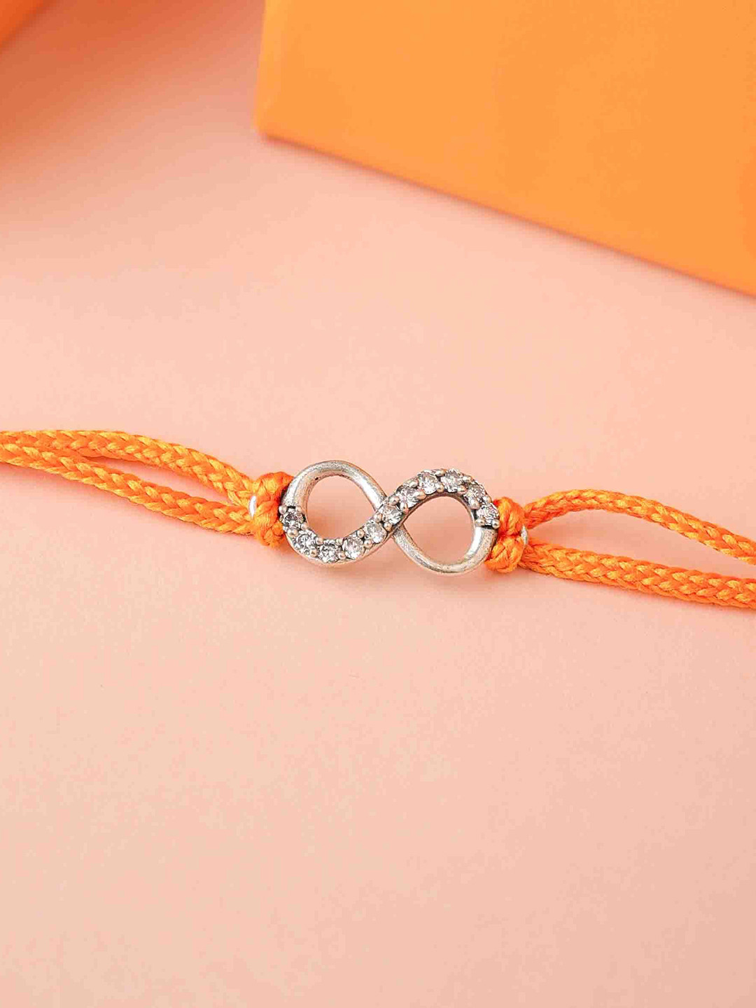 Shyle 925 Sterling Silver Adya Infinity Knot Fine Rakhi