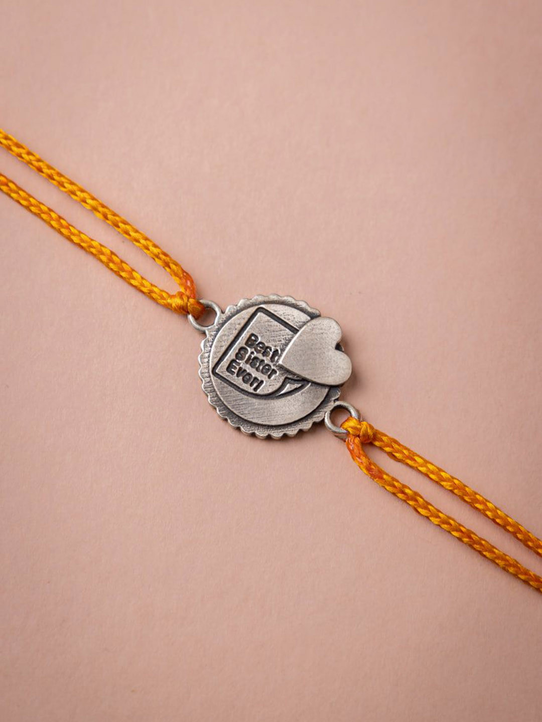 Shyle 925 Sterling Silver Moh Best Sister Ever Thread Rakhi