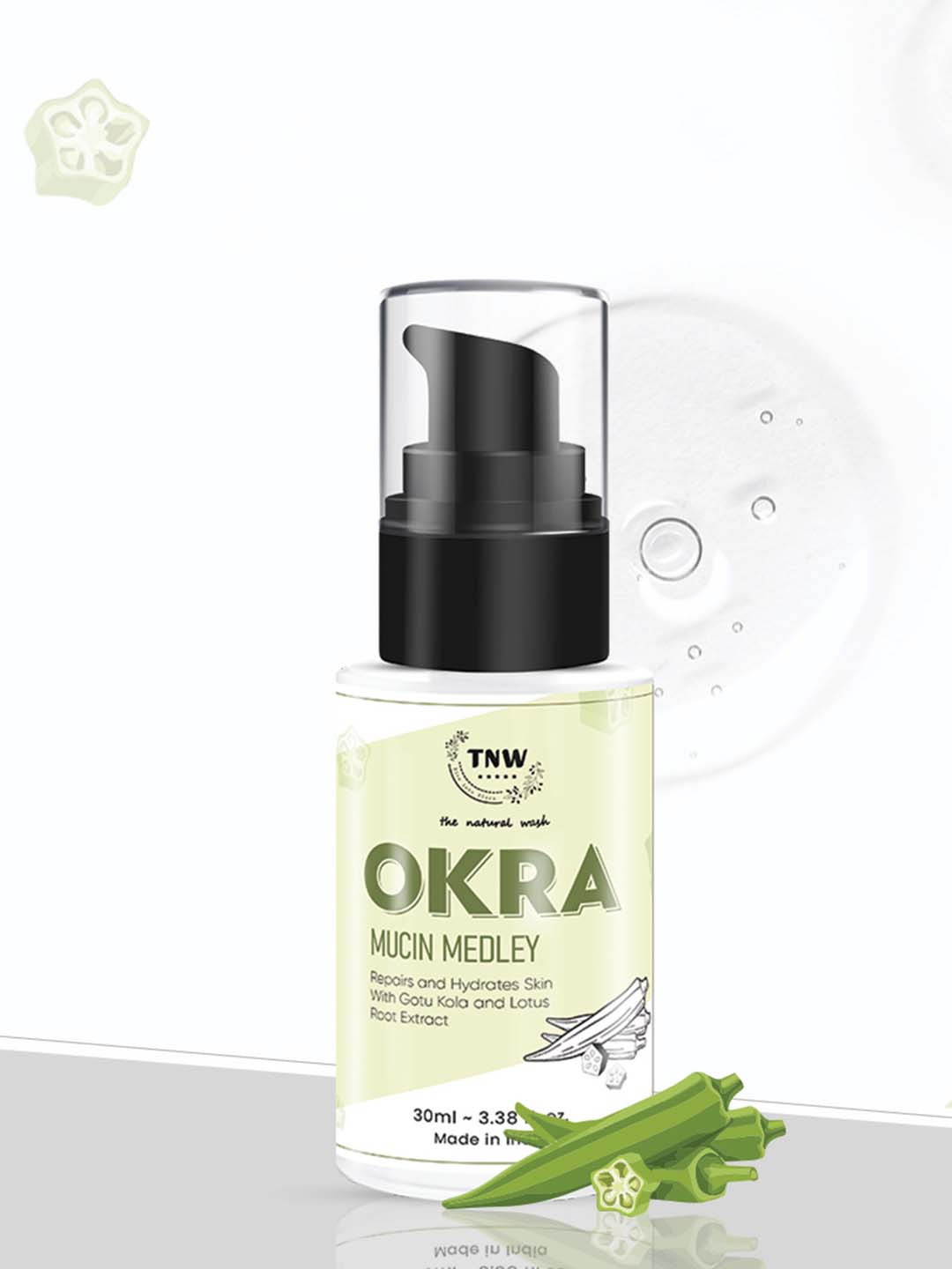 TNW the natural wash Okra Mucin Medley Face Serum - 30ml