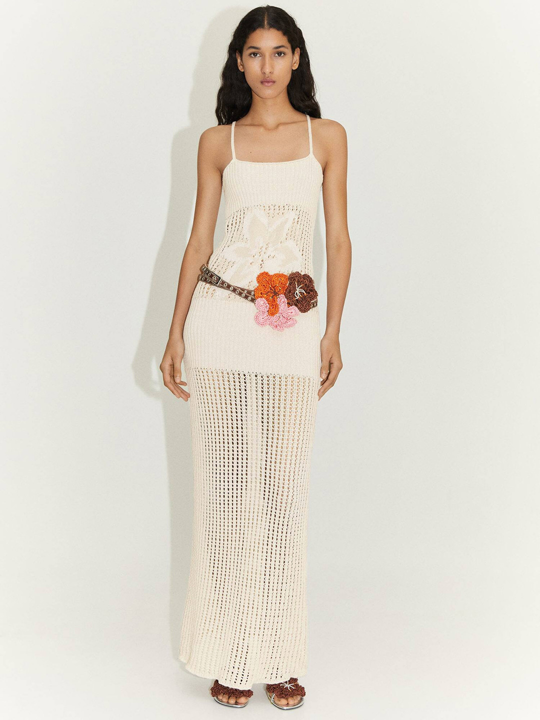 MANGO Knitted Maxi Dress