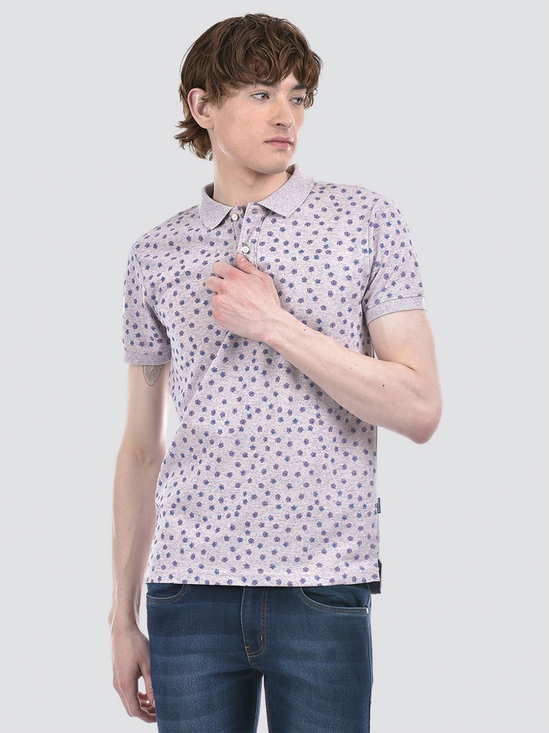 Numero Uno Men Conversatonal Printed Polo Collar T-shirt