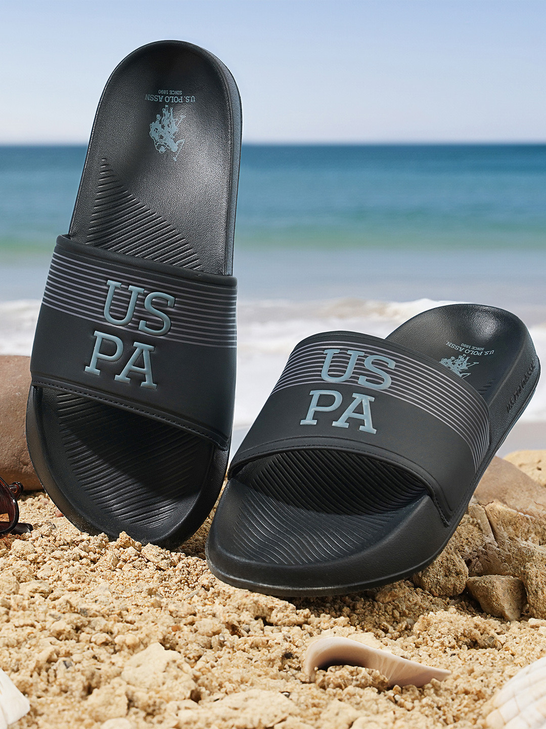 U.S. Polo Assn. BEESLEY 6.0 Men Printed Sliders