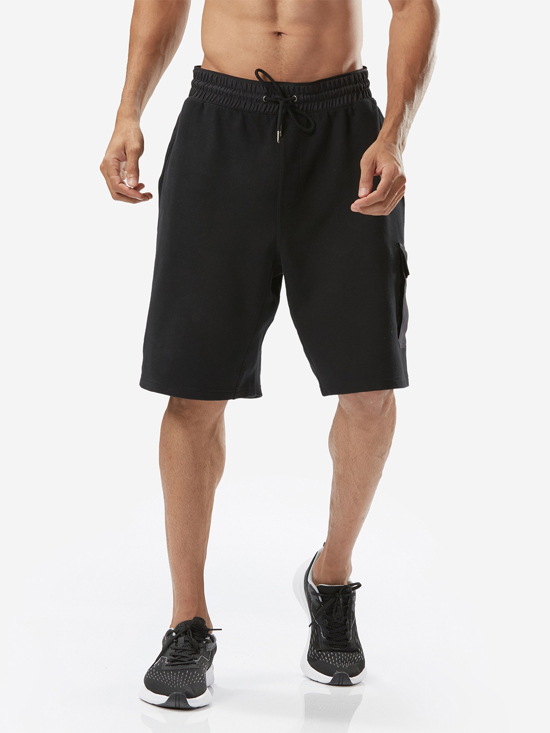 Knee length gym shorts sales