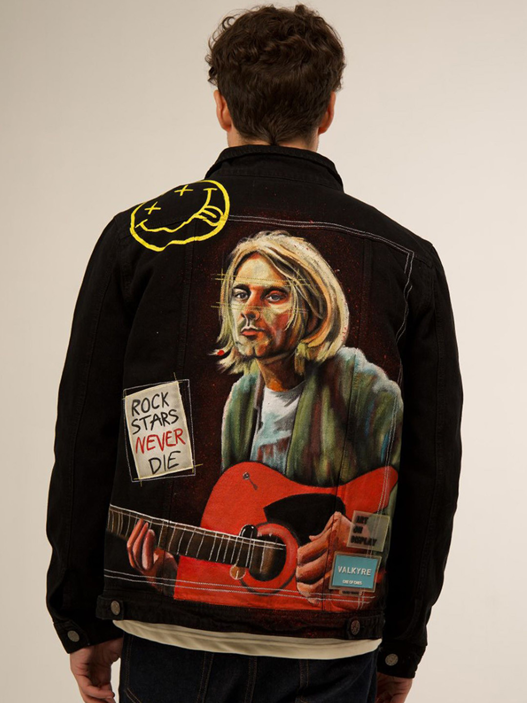 VALKYRE Unisex Graphic Printed Cotton Denim Jacket