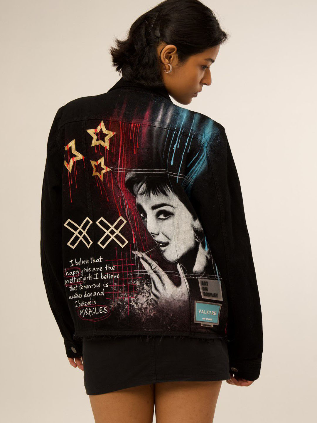 VALKYRE Unisex Graphic Printed Cotton Bomber Jacket