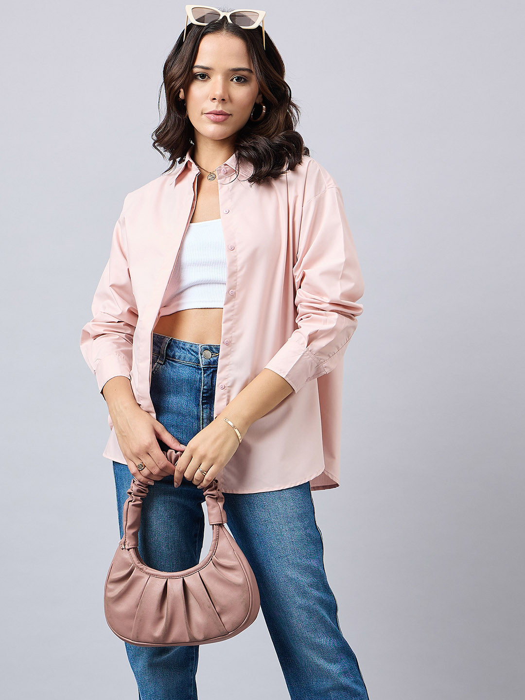 Style Quotient Women Relaxed Oversized Opaque Casual Shirt