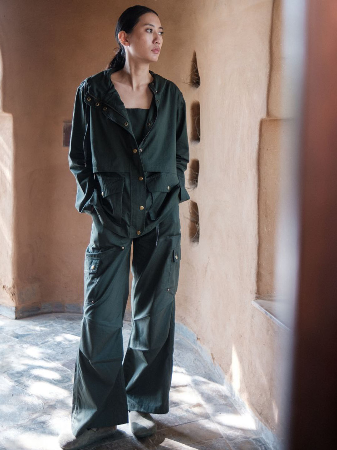 The Terra Tribe Women without Lightweight Bomber Jacket