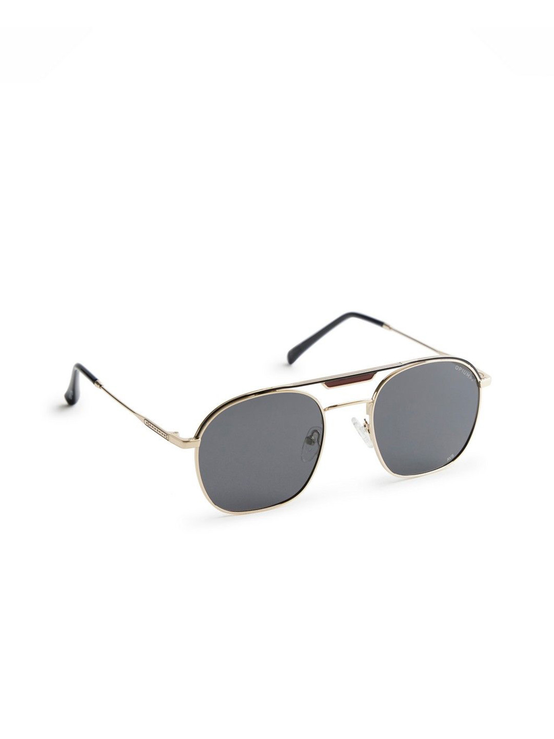 OPIUM Men Square Sunglasses with Polarised and UV Protected Lens OP-10134-C02-58-Gold