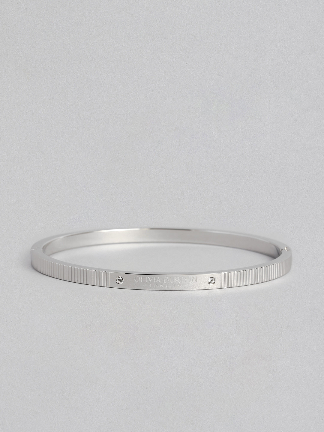 Olivia Burton Classic Linear Family Women's Stainless Steel & Crystal Bangle - 24100013