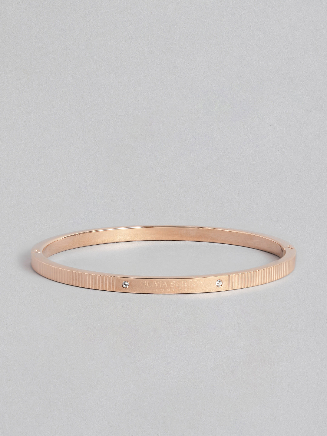 Olivia Burton Women Rose Gold  Crystals Bangle