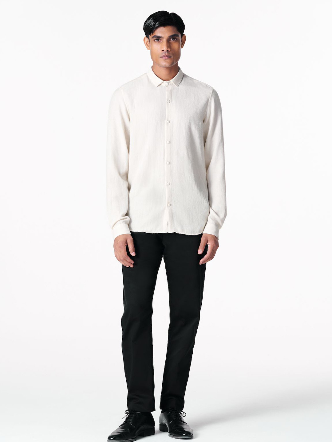 28 MOONS Men Relaxed Long Sleeves Opaque Casual Shirt