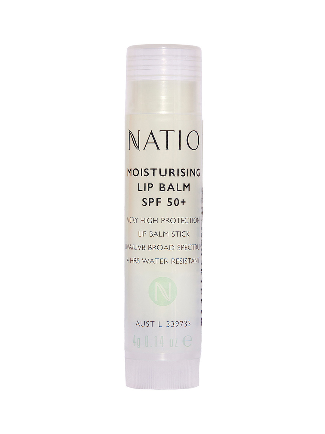 Natio Moisturising SPF 50+ Water Resistant Lip Balm - 4g