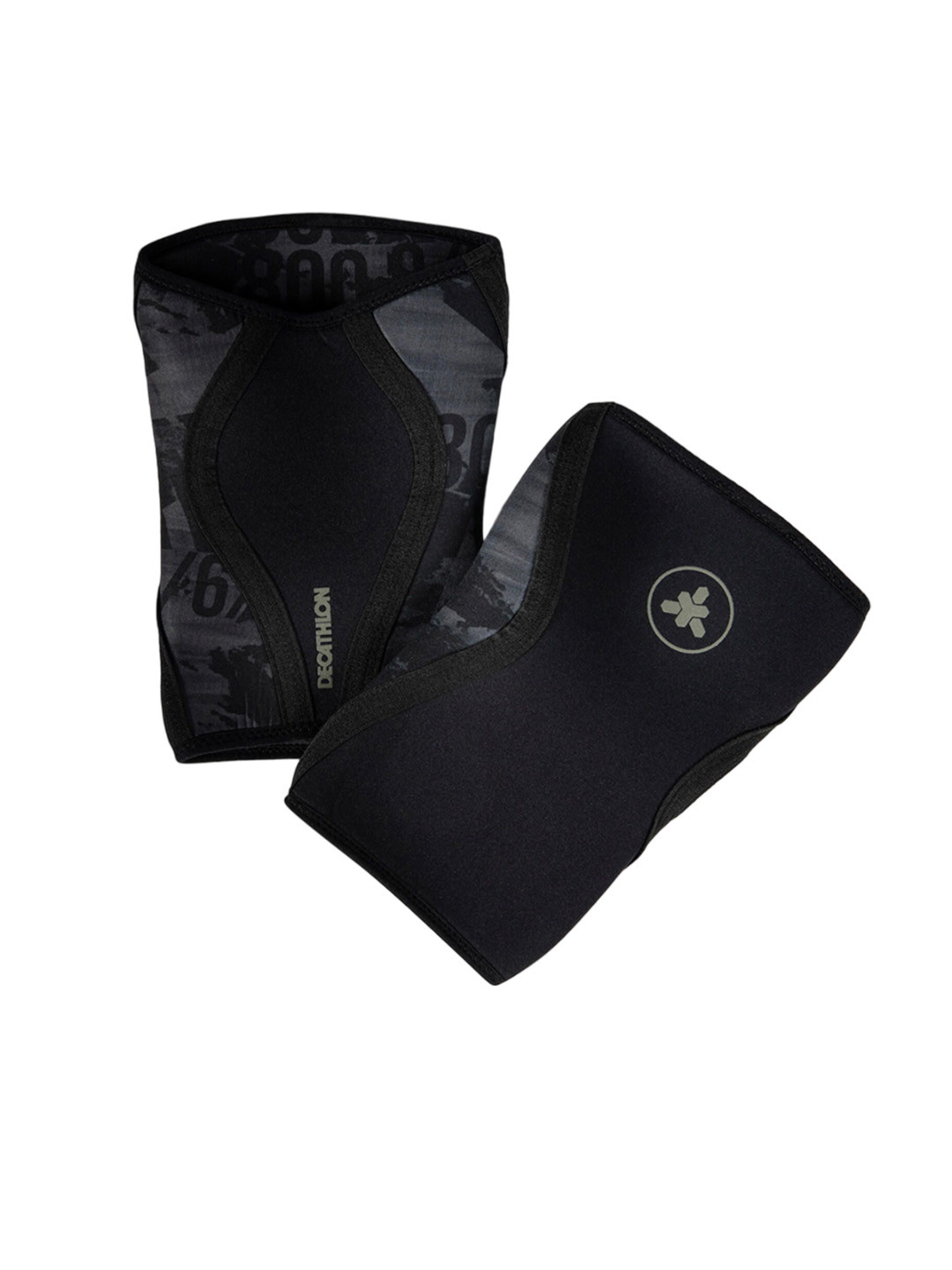 Decathlon DOMYOS Unisex Black Cross-Training Knee Brace