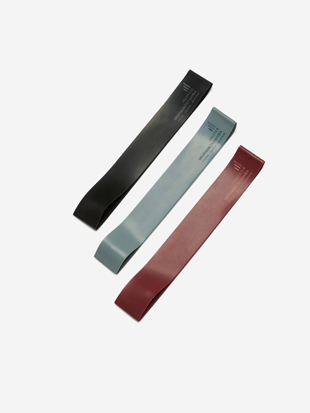 Decathlon DOMYOS - Light Weight Resistance Band - Pack Of 3 (5, 6, 7Kg)