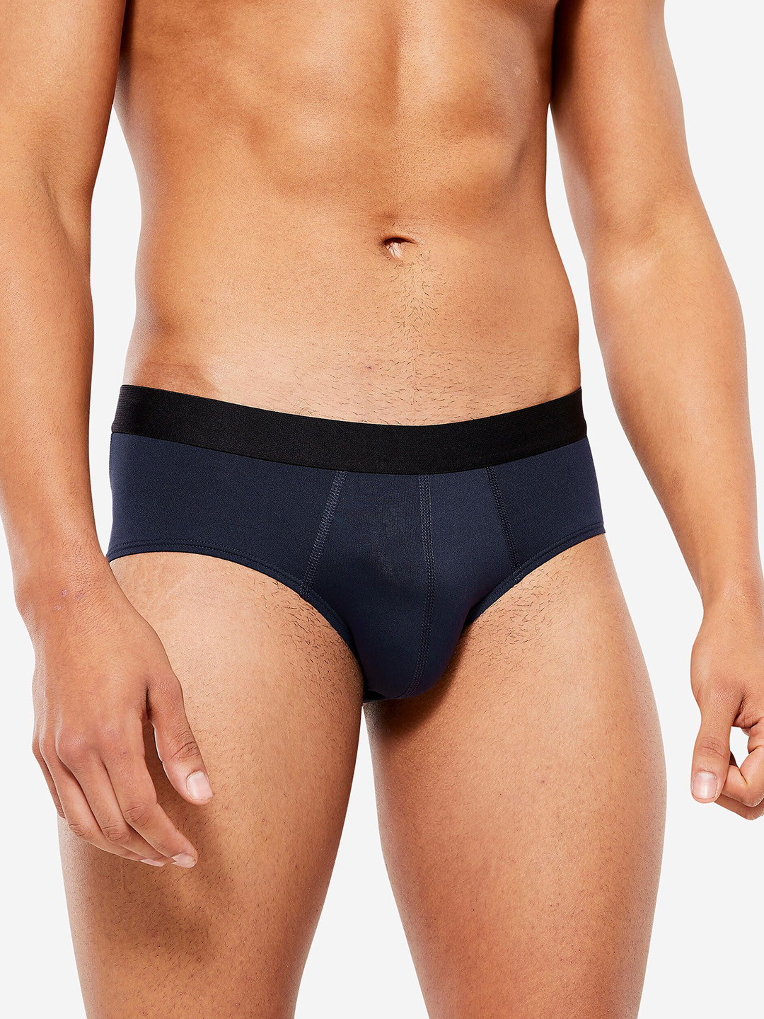 Decathlon KALENJI - Men Black Cotton Breathable Running Briefs