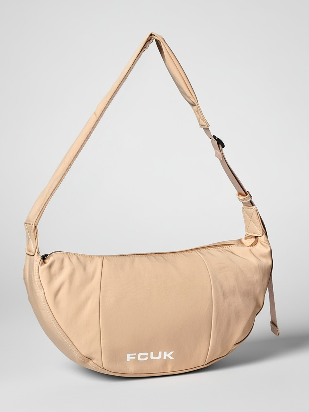 French Connection Women Khaki Printed Crossbody Bag