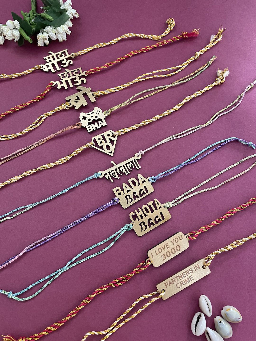 Digital Dress Room Set of 10 Thread Rakhi