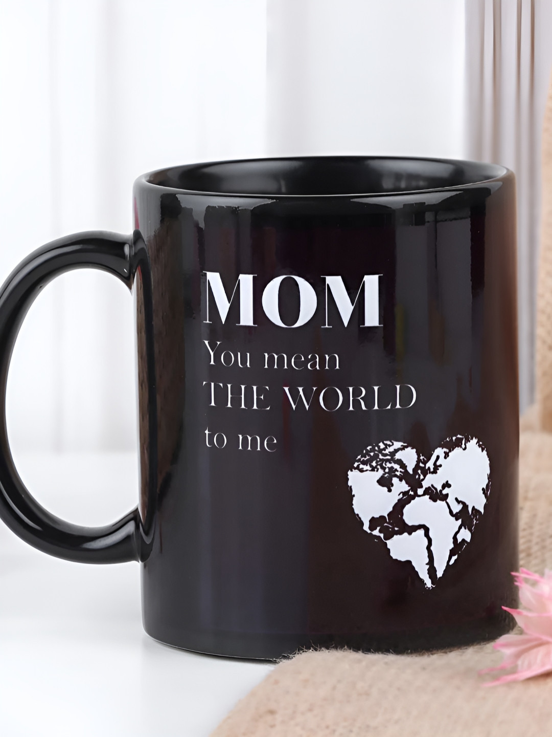 fnp Im Not Lazy Im On Energy Saving Mode Black Typography Ceramic Microwave Safe Mug-325ml