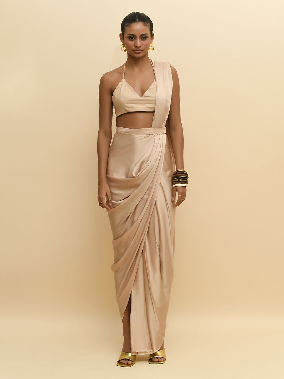 R.Y by Rishi and Vibhuti Fusion Saree