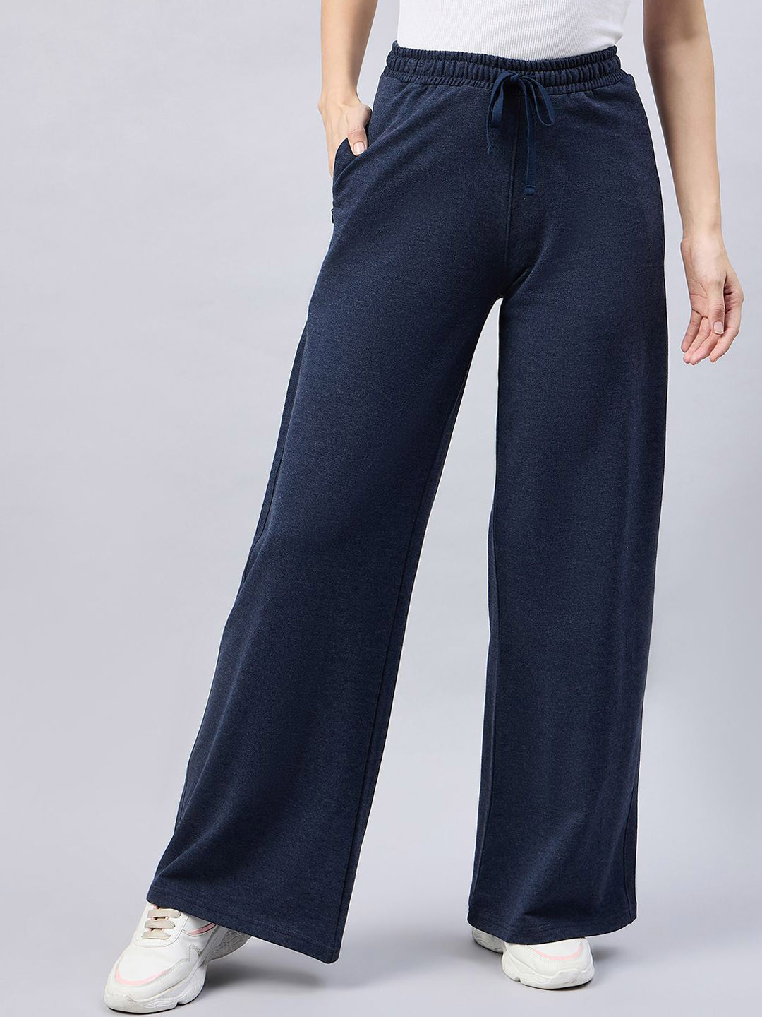 FEMEA Women Cotton Flared Track Pants