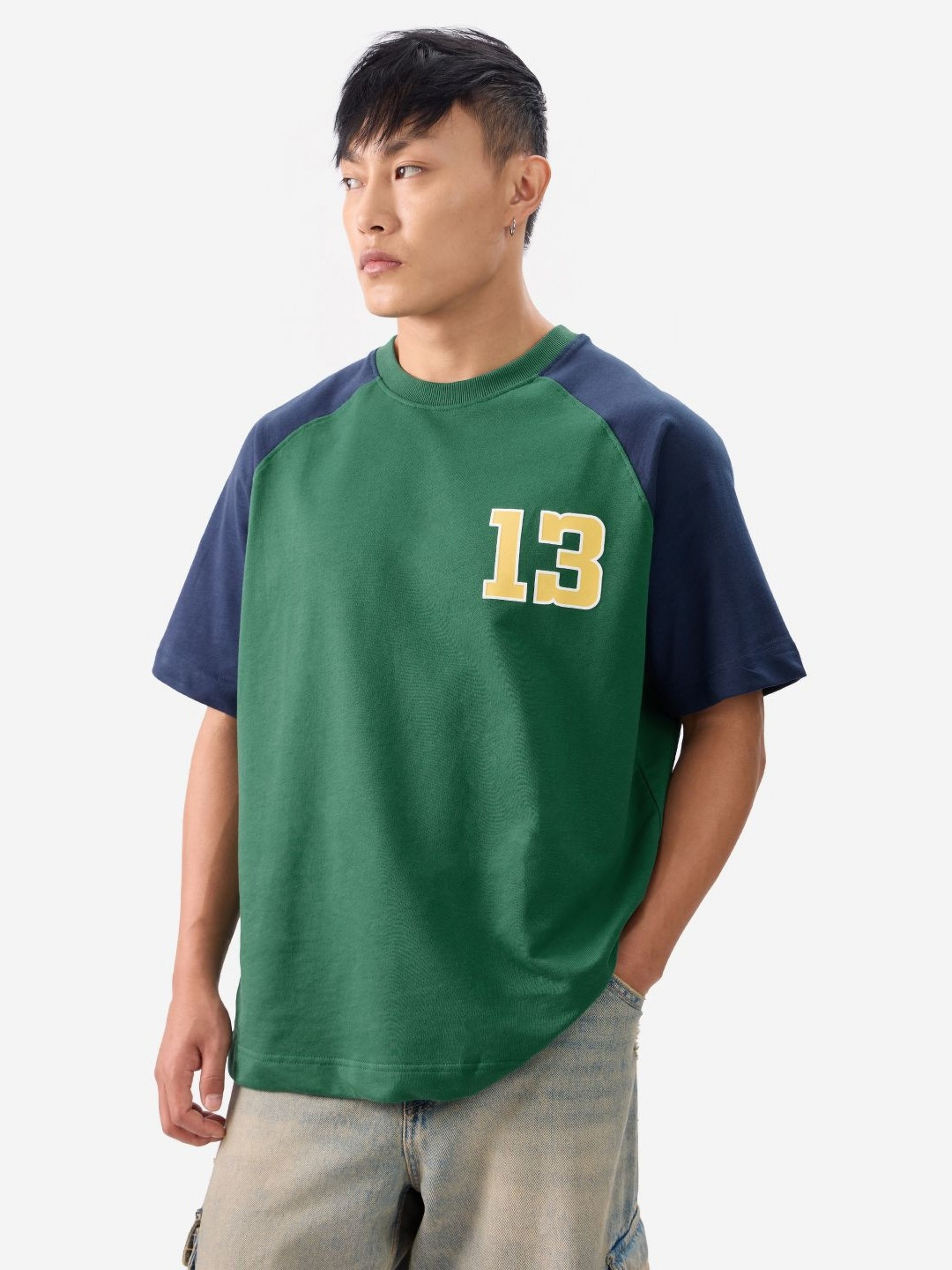 The Souled Store Men Varsity Printed Round Neck Cotton T-shirt
