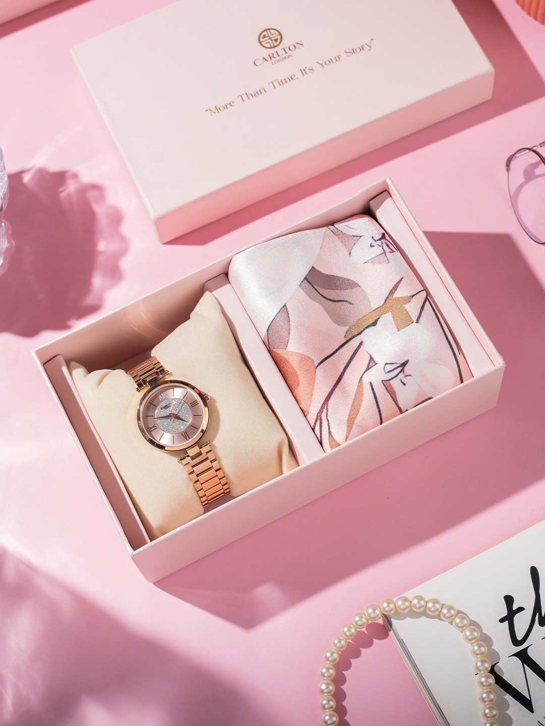 Carlton London Women Watch Gift Set