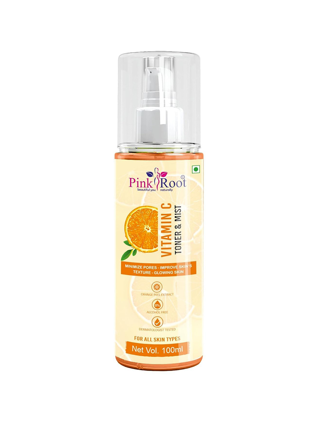 Pink Root Vitamin C Toner & Mist with Orange Peel Extract - 100ml