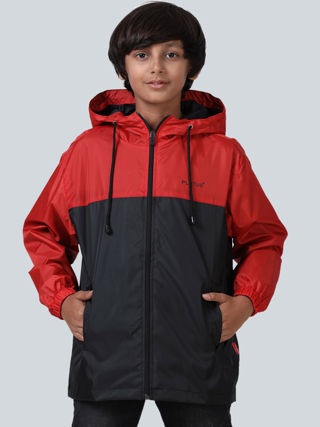 Plutus Boys Full Sleeve Colorblock Bomber Jacket