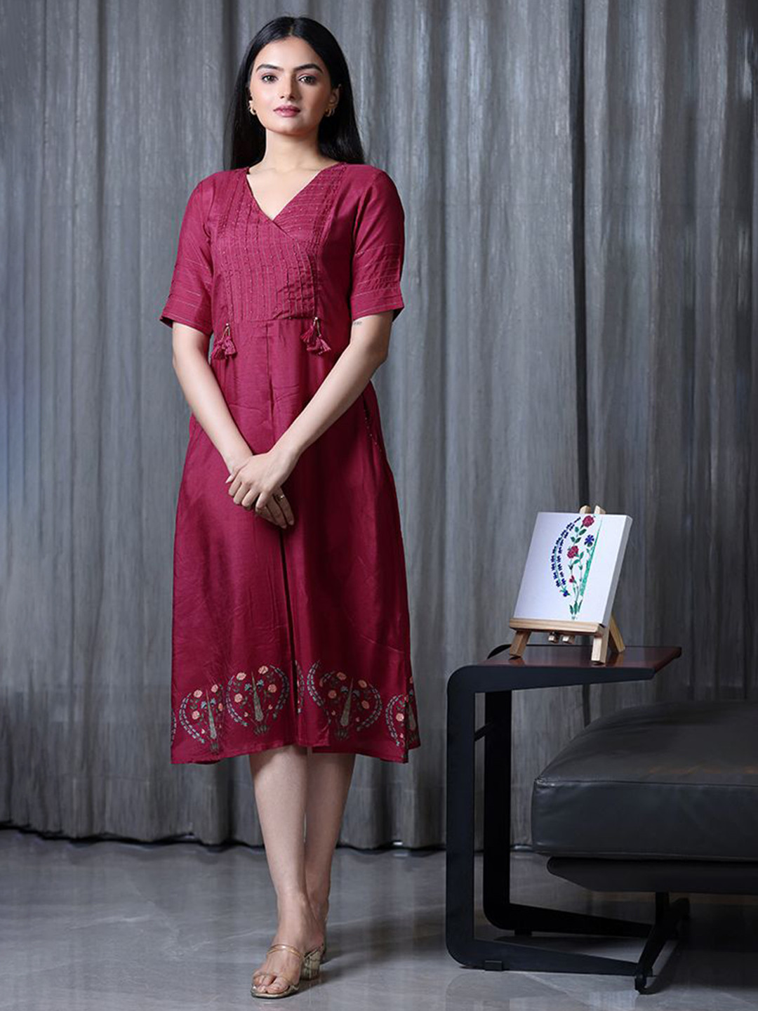 SUKRUTI DESIGN Fit & Flare Dress