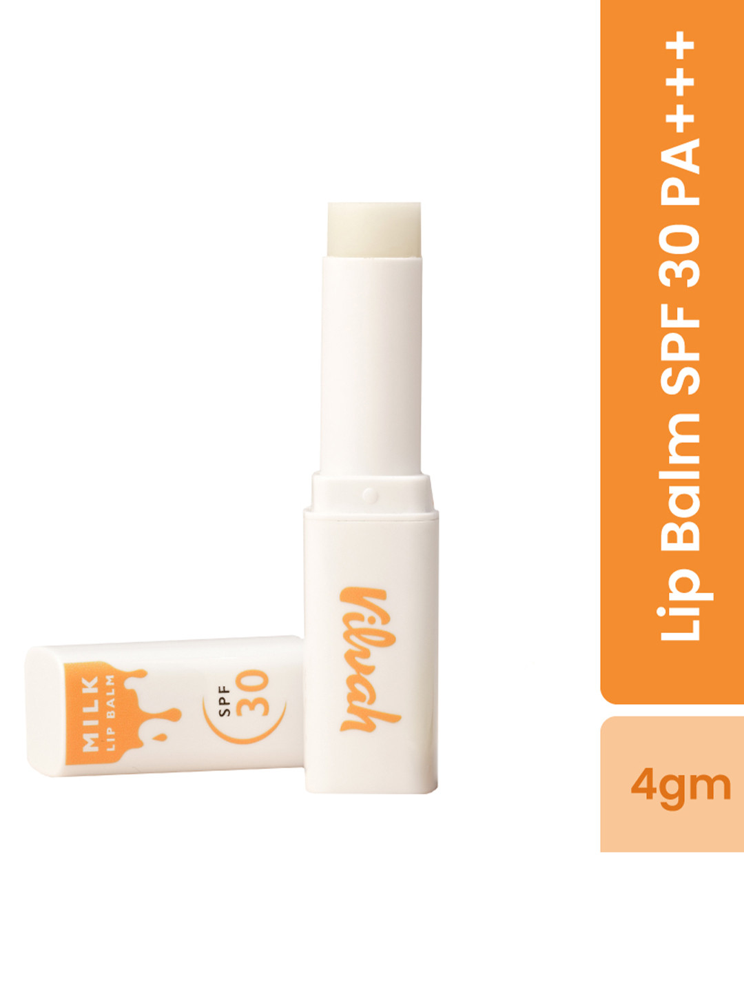 Vilvah Store Milk Lip Balm SPF 30 With Soy Milk Extract - 4g