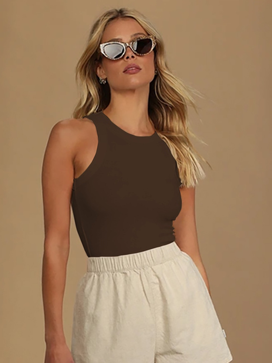 BAESD Women Solid Crop Western Top