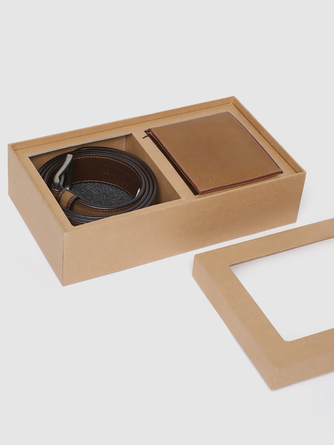 Woodland Men Leather Wallet & belt Accessory Gift With Box