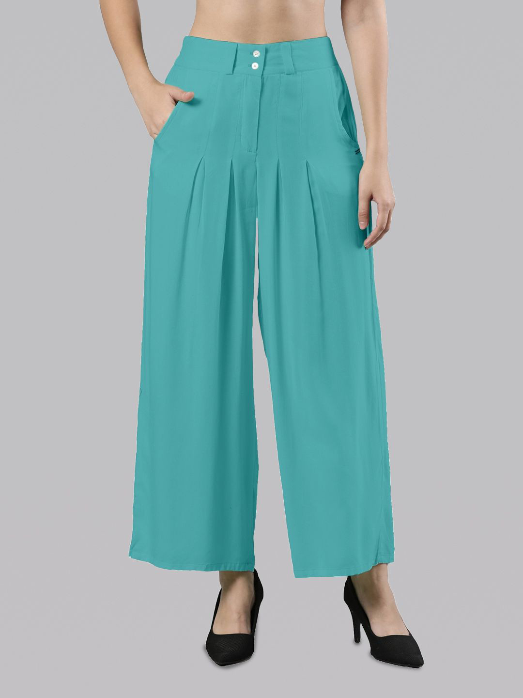 Femmora Women Flared Palazzos