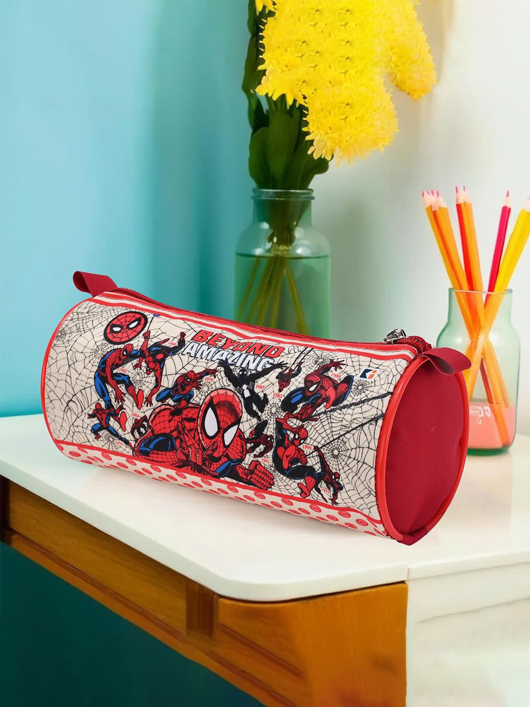 Kuber Industries Amazing Spiderman Printed Pencil Pouch