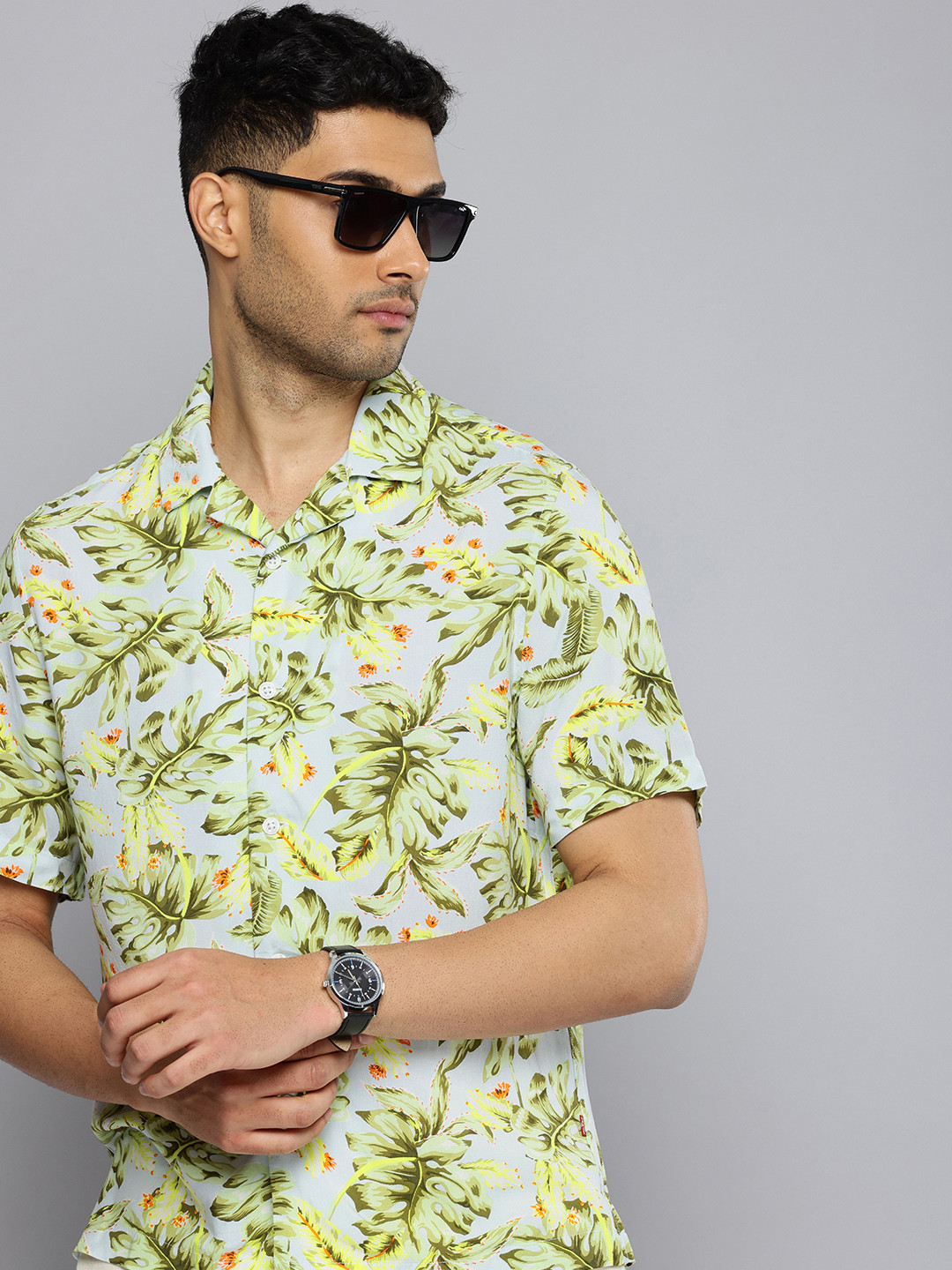 Levis Tropical Printed Relaxed Fit Camp Shirt