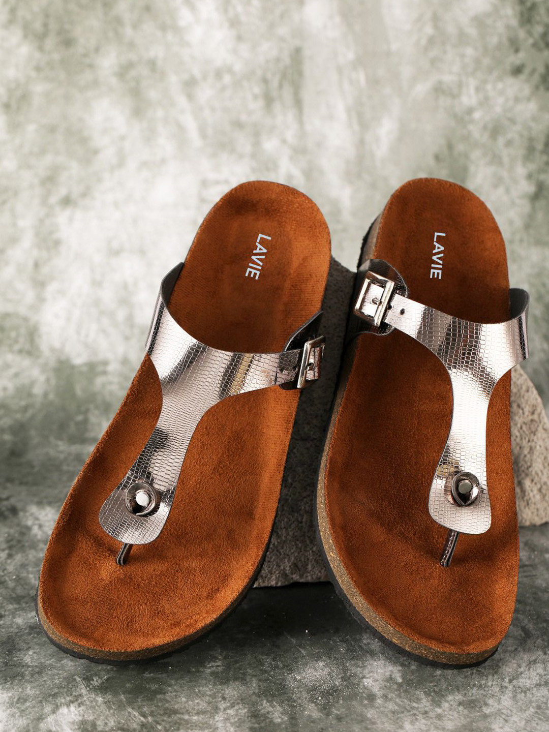 Lavie Women T-Strap Flats with Buckles