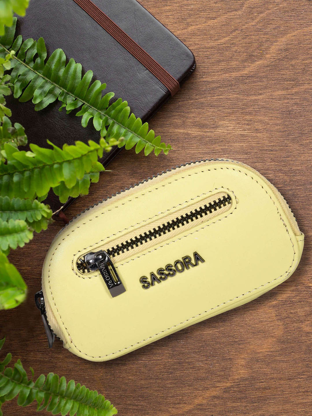 Sassora Leather Car Key Case Pouch