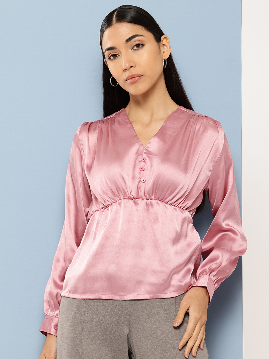 Chemistry Satin Finish Empire Top