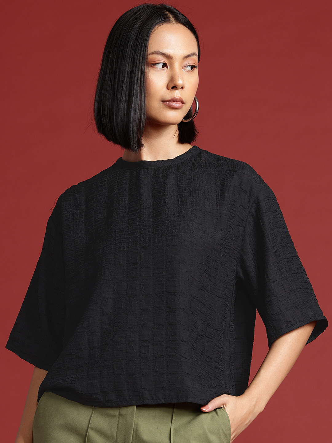 All About You Formals Textured Top