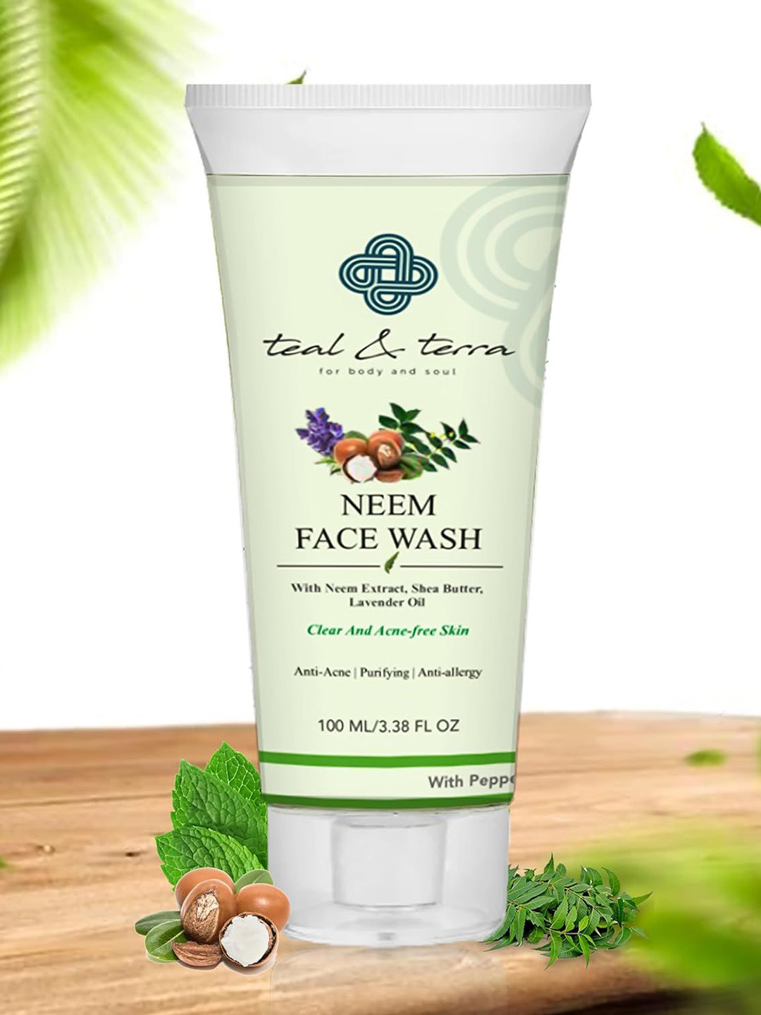 teal & terra Neem Face Wash With Shea Butter - 100ml