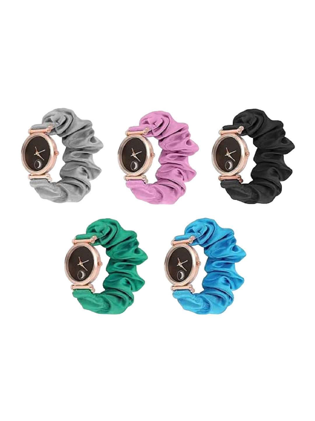 WATCHSTAR Women Analogue Scrunchies Watch new style scrunchies watch pack of 5