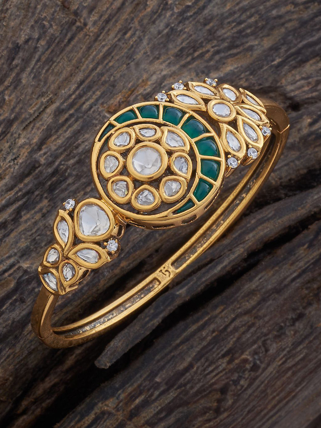 Kushal's Fashion Jewellery Kundan Kada Bracelet