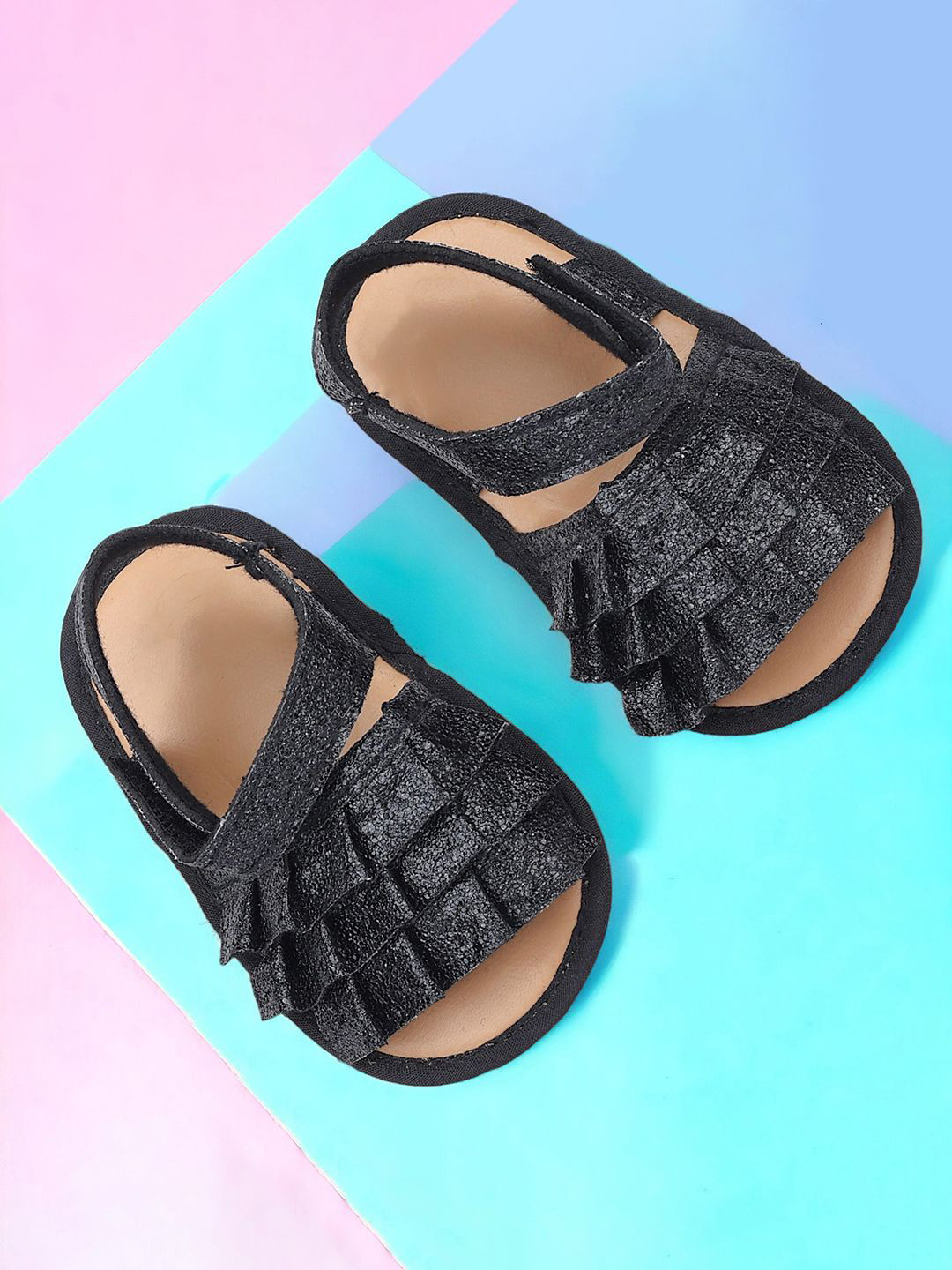 Baby Moo Kids-Girls Frill Booties