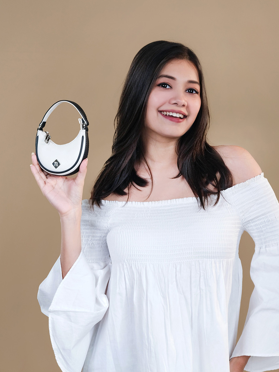 Nestasia Mini Half Moon Handheld Bag