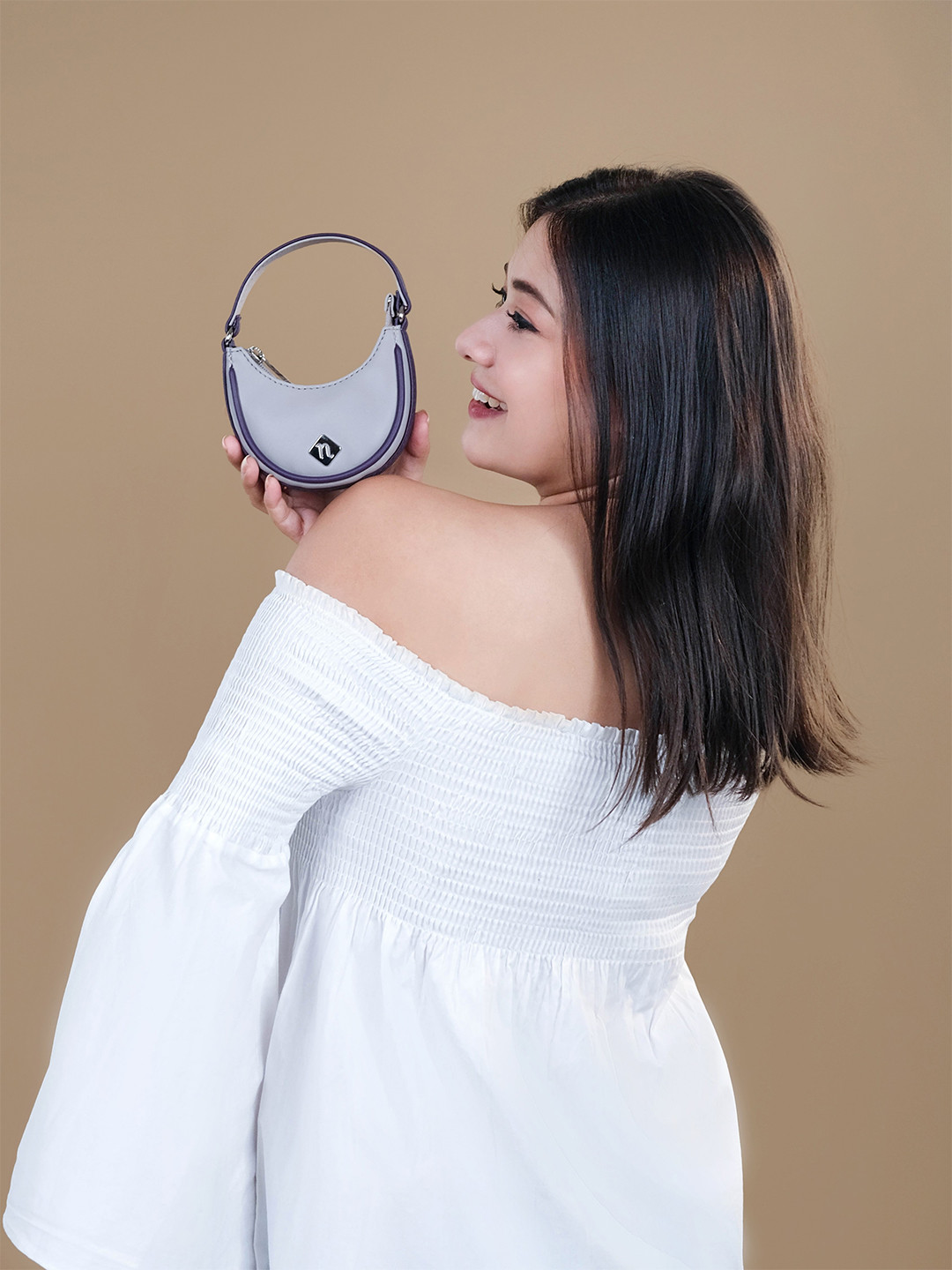 Nestasia Mini Half Moon Handheld Bag