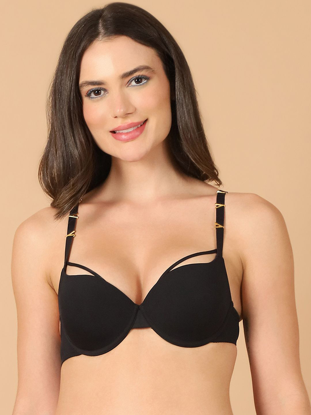 PrettyCat Push Up Bra Half Coverage Underwired Lightly Padded