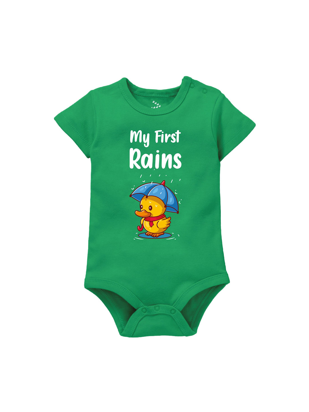 Zeezeezoo Infant My First Rain Printed Pure Cotton Bodysuit